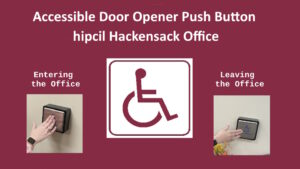 Accessible Door Opener Push Button hipcil Hackensack Office